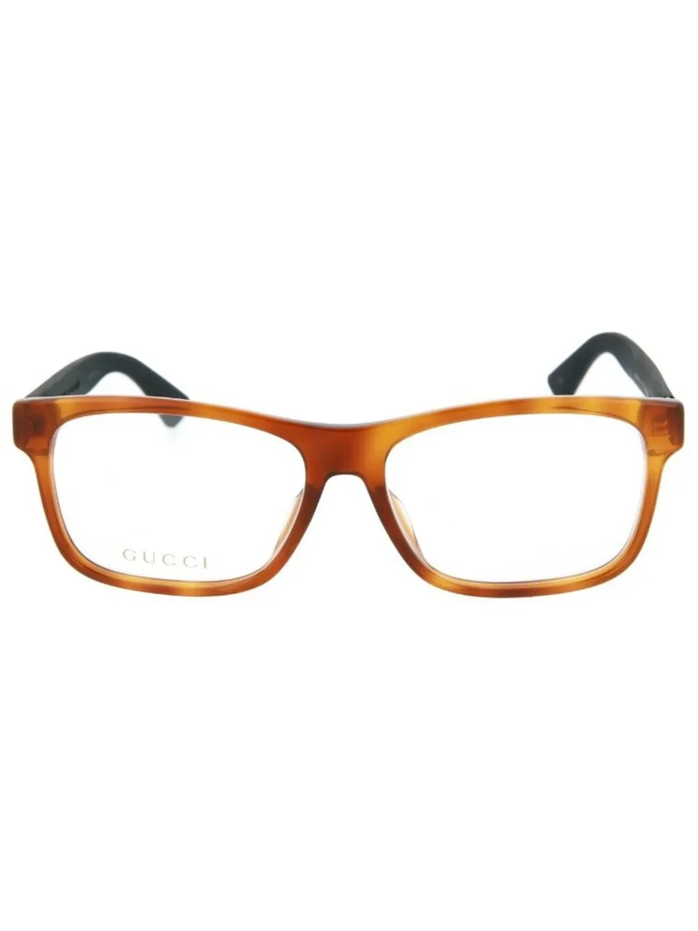 New Gucci Women's Sunglasses Square Rectangle Mens Havana Black